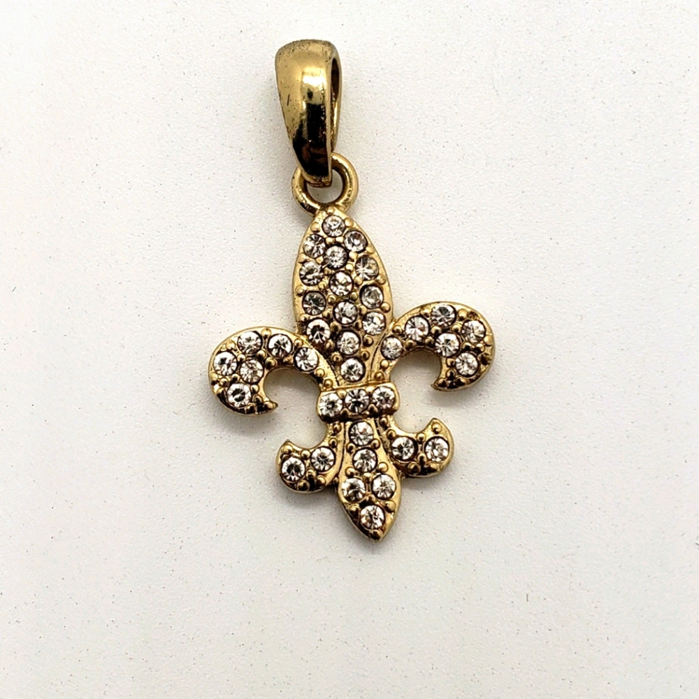 Saints gold charm for necklace